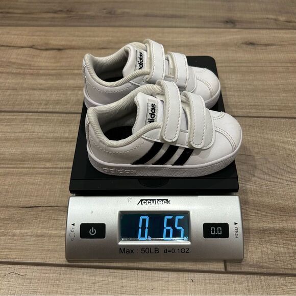 Adidas Grand 2.0 Court Black & White Baby Toddler Sneaker Shoes 5 - Picture 11 of 11